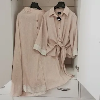 ست دوتکه شومیزگره دامن