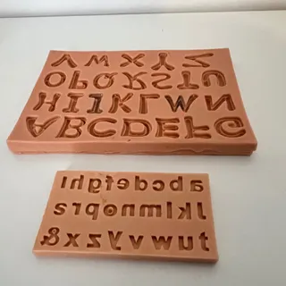 قالب سیلیکونی  حروف