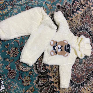 ست لباس نوزاد پشمی تدی