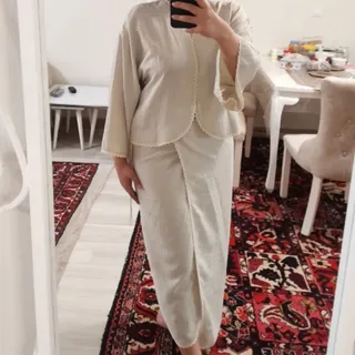 کت دامن لنگی لبه قلاب باف