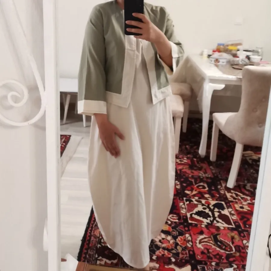 ست کت سبز و سارافون کتون