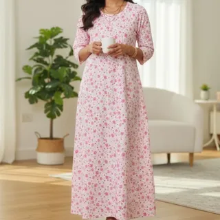 پیراهن نخی سایز بزرگ