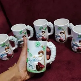 سرویس پارچه لیوان قدیمی