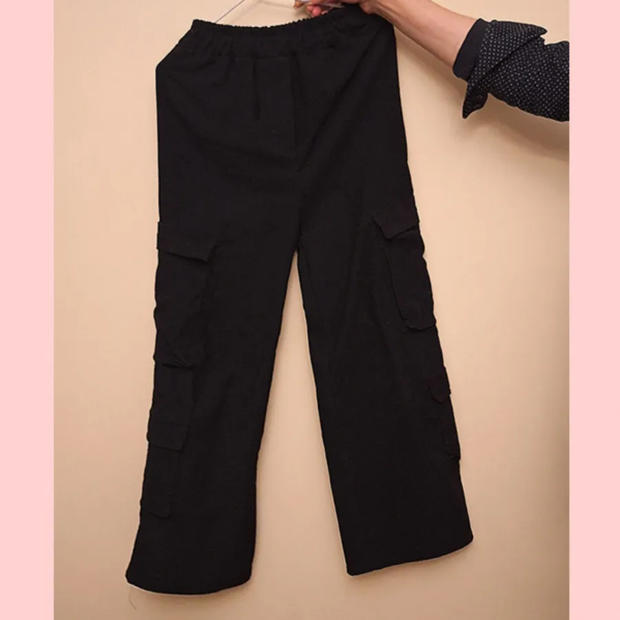 شلوار کارگو مشکی