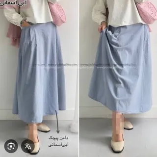 دامن لینن پیچک