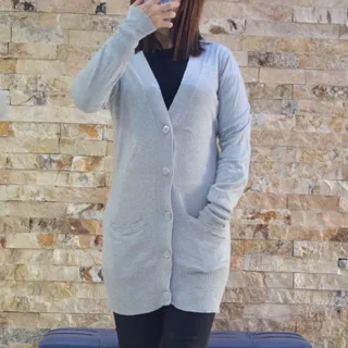 بافت جلو دکمه خور طوسی