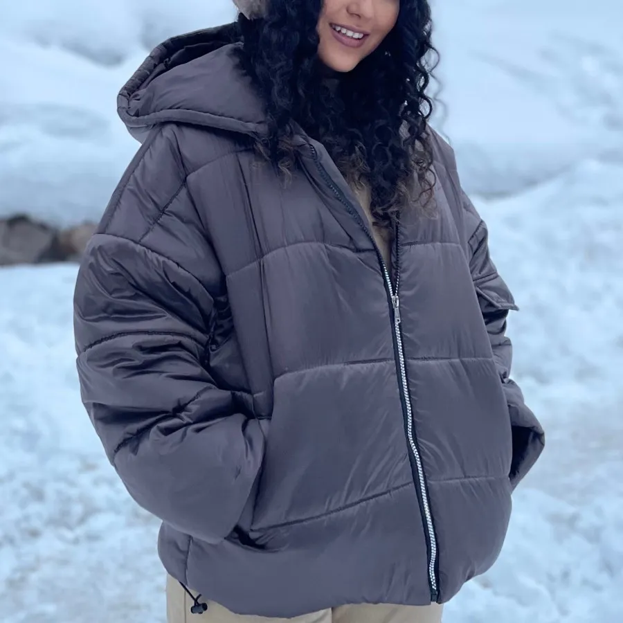 کاپشن قهوه ای