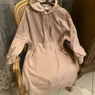 هودی پیراهنی کلاهدار کرمی