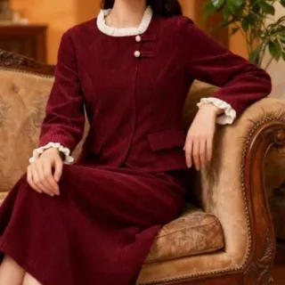 کت ودامن جنس مخمل شیک