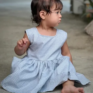 لباس دخترانه جیب دار