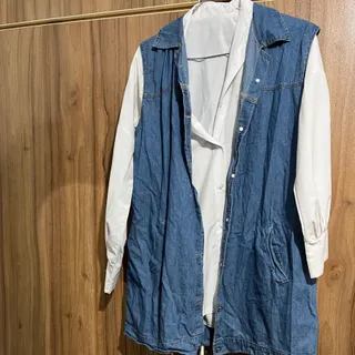 شومیز سفید+سارافون لی