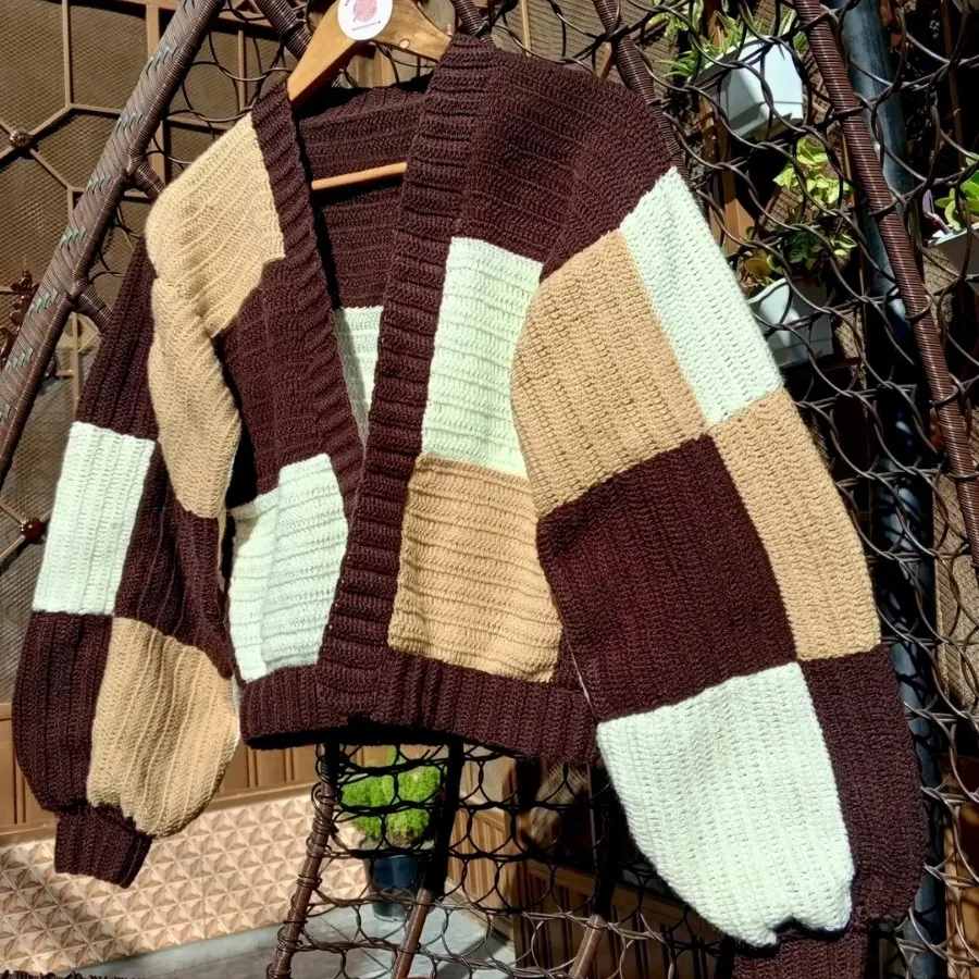 سویشرت چهارخونه مربعی