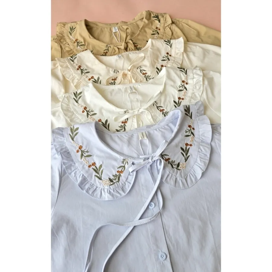 شومیز یقه گلدوزی