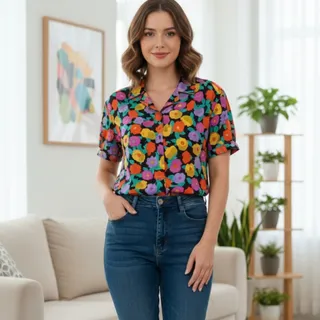 شومیز طرح گل