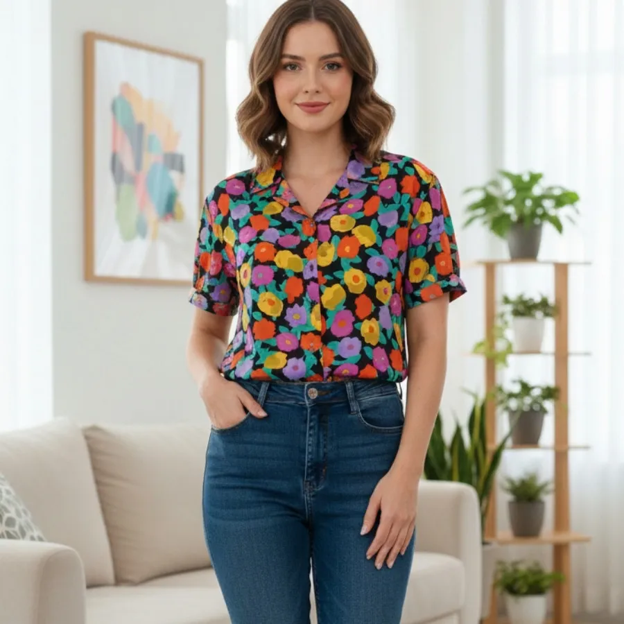 شومیز طرح گل