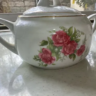 قندان گل سرخ انتیک