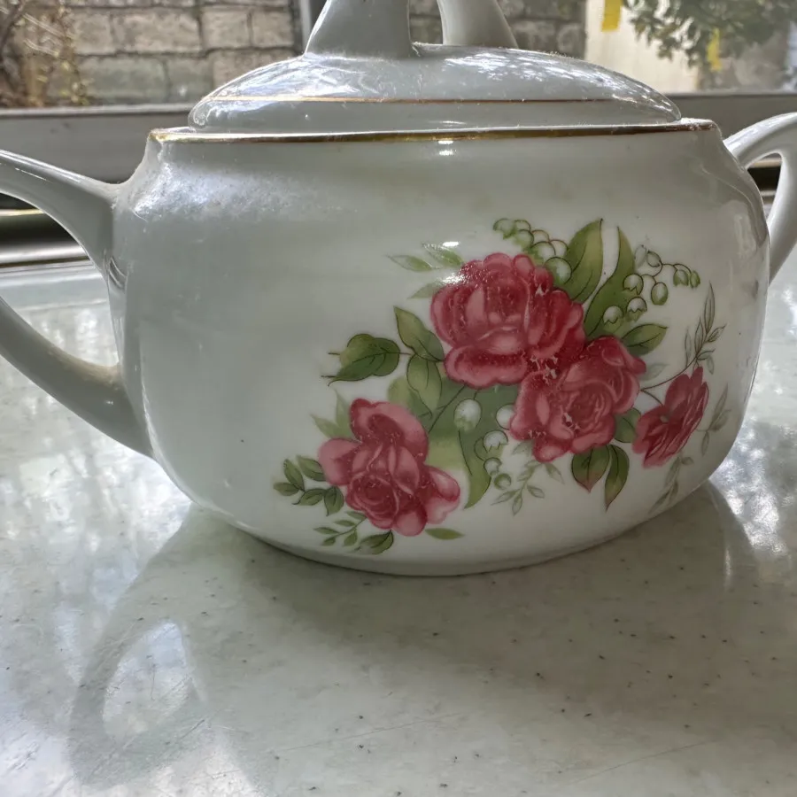 قندان گل سرخ انتیک