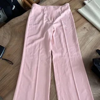 شلوار کرپ صورتی