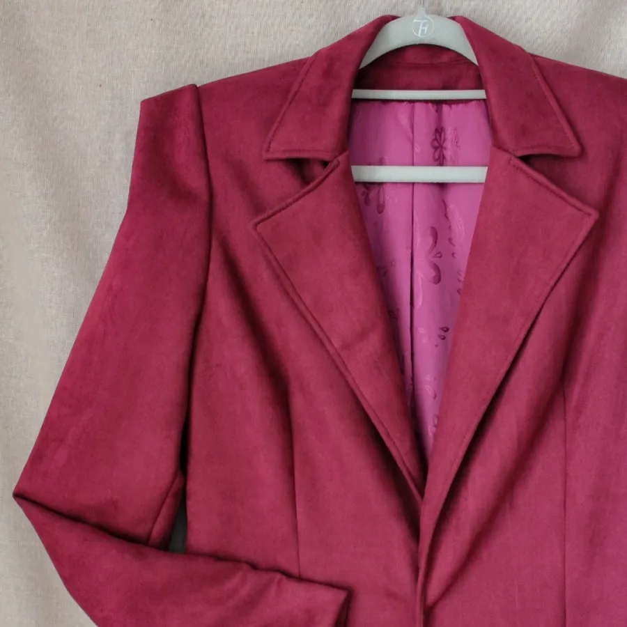 کت مخمل زرشکی