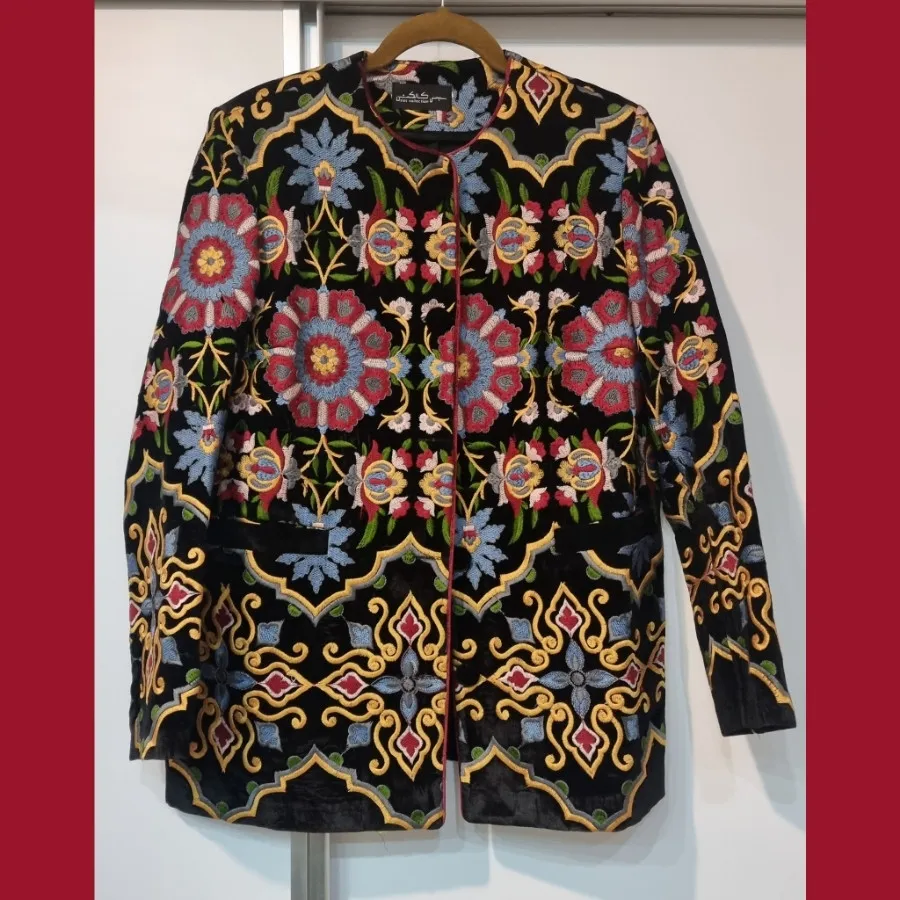 کت مخمل تمام گلدوزی