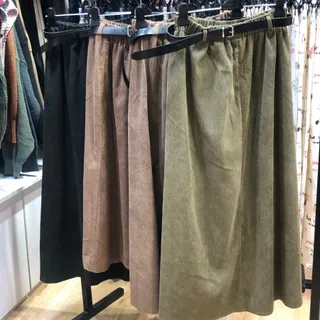 دامن مخمل کبریتی