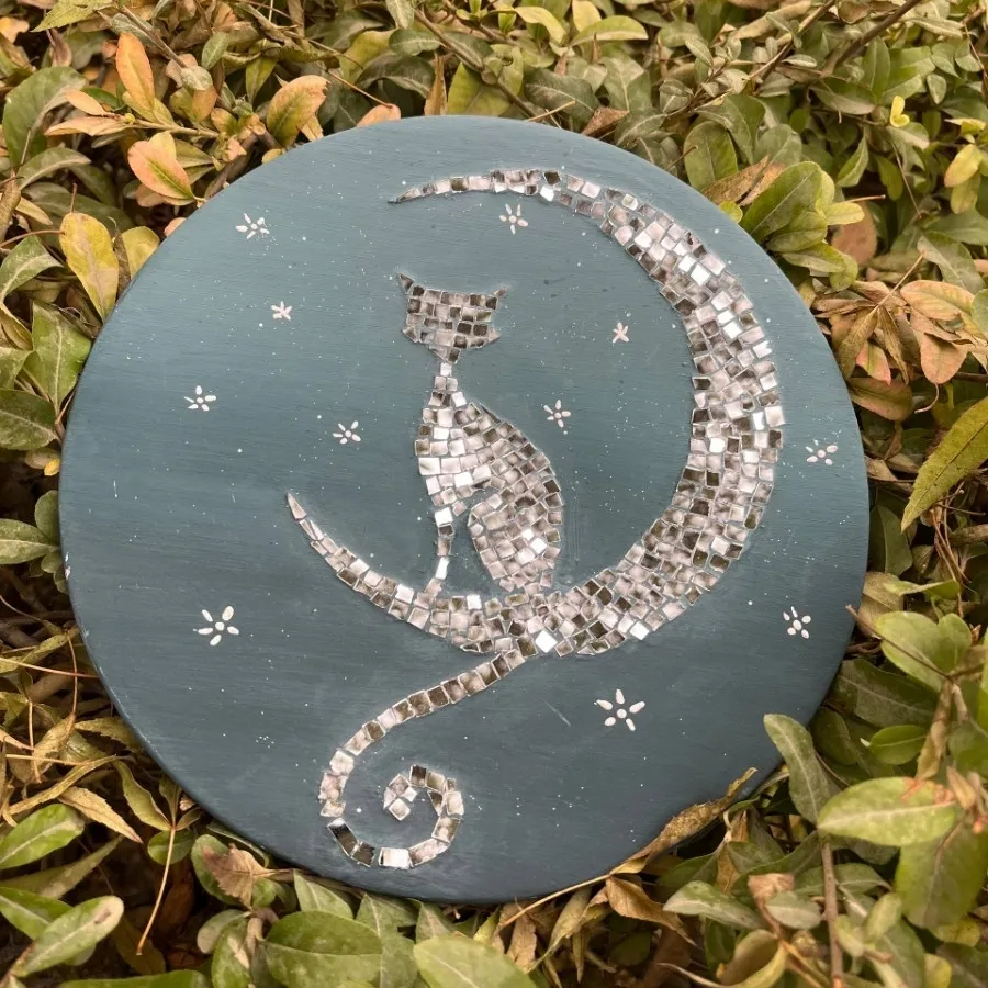 دیوار کوب گربه و ماه