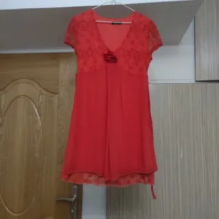 پیراهن حریر دانتل