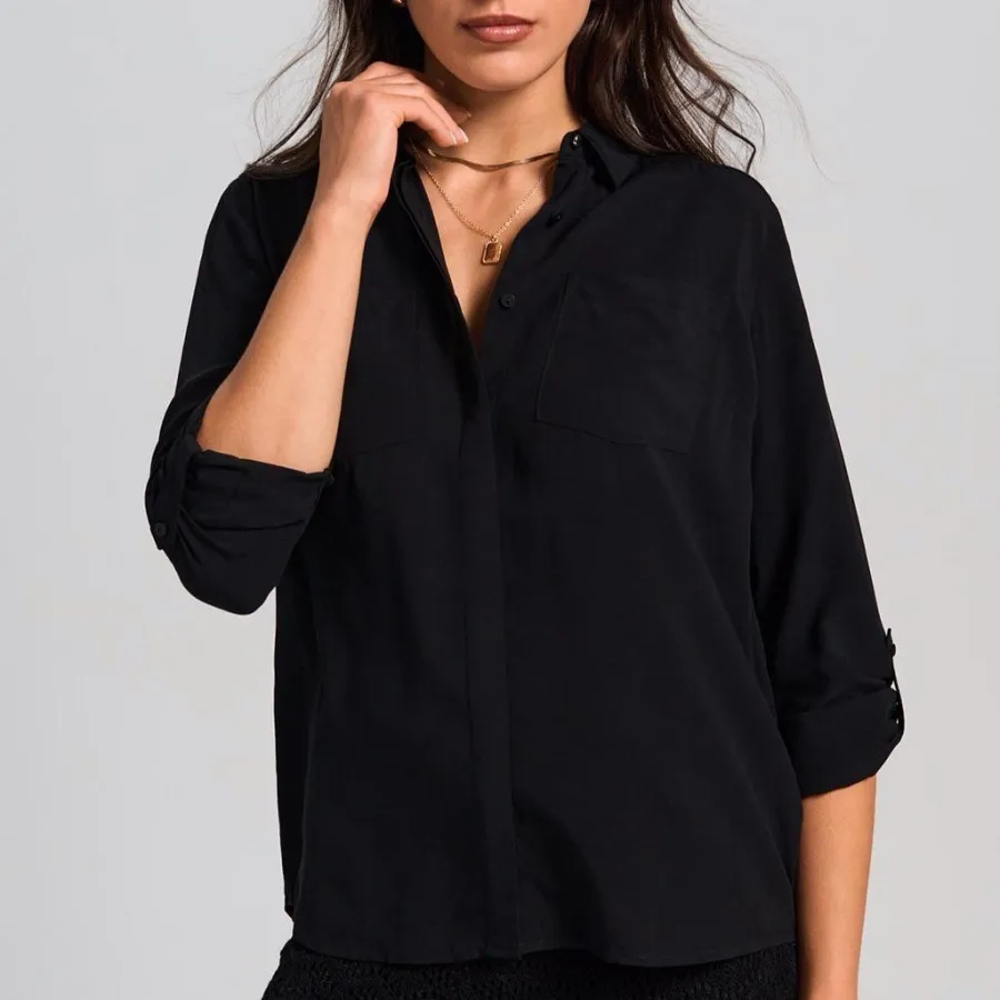 شومیز مشکی sinsay