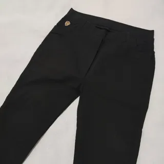 شلوار کتان کش مشکی