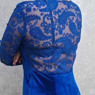 پیراهن مخمل کش  کاربنی