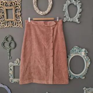 دامن مخمل کبریتی