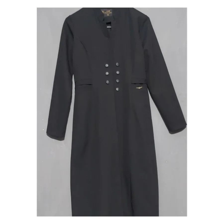 مانتو مشکی اداری ساده