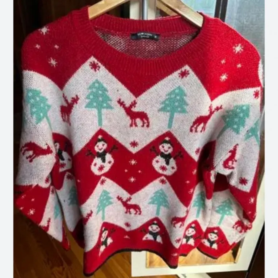 بافت کریسمسی قرمز lcw