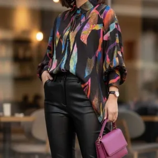 شومیز طرحدار