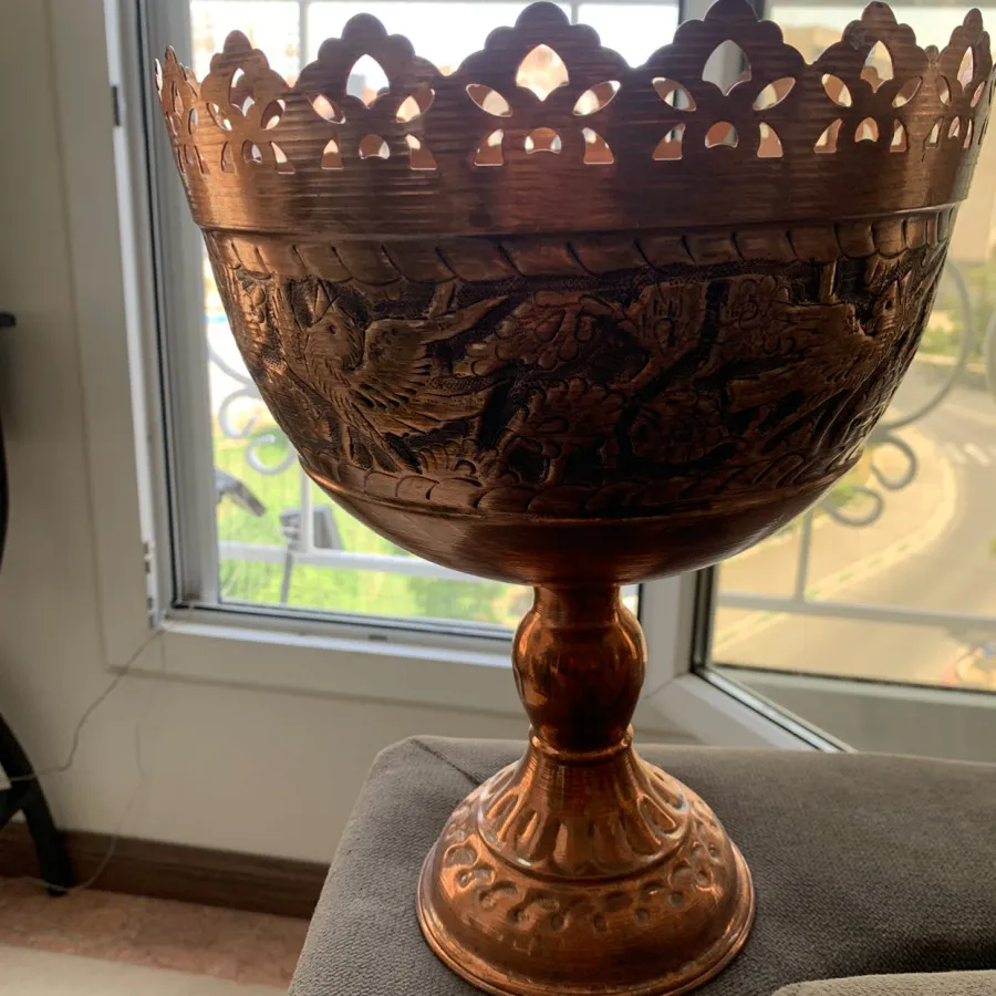 آجیل خوری پایه دار مس