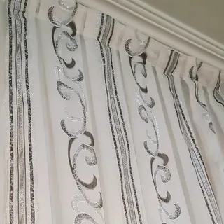 پرده پلیسه  حریر  حراج