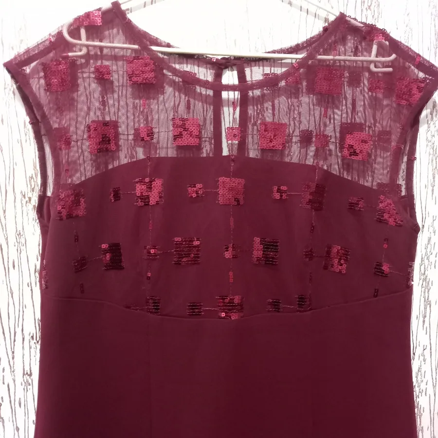 پیراهن مجلسی کرپ‌پولکی نو