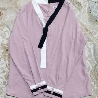 شومیز یقه کراواتی