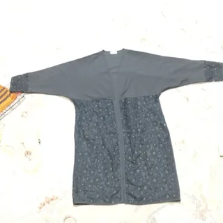 مانتو کیمونو مشکی مجلسی