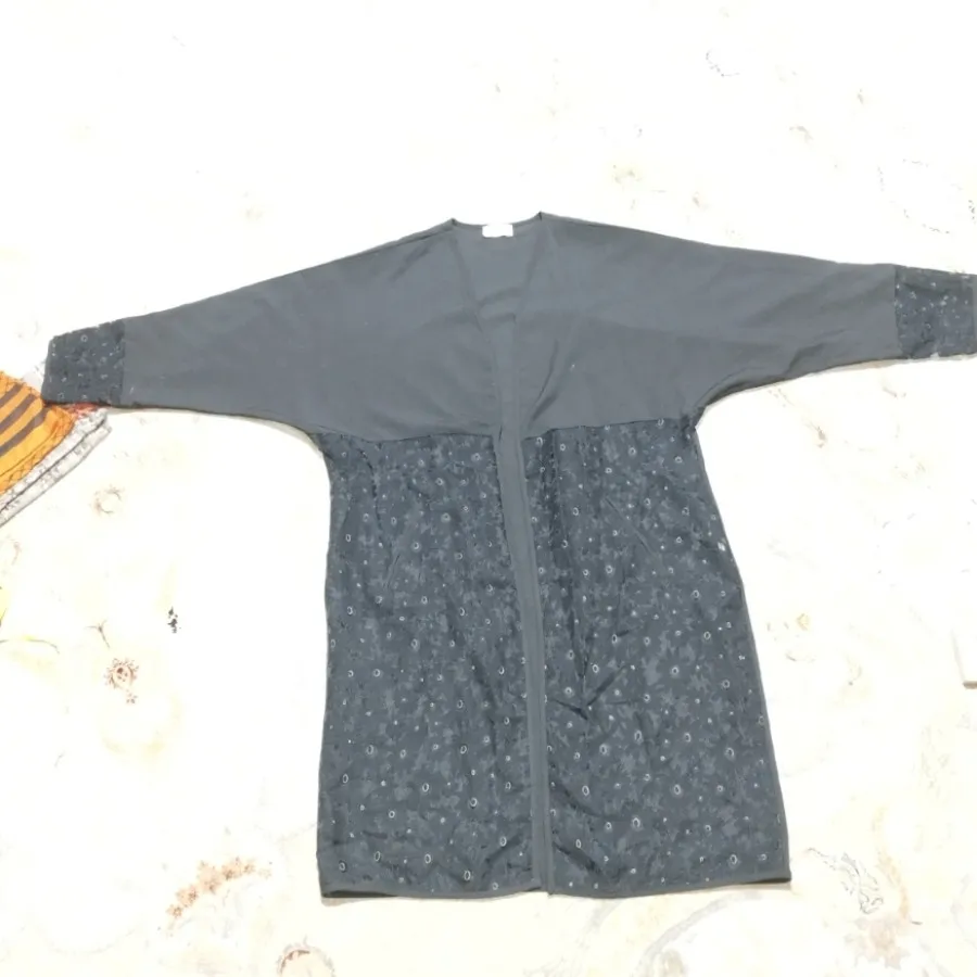 مانتو کیمونو مشکی مجلسی