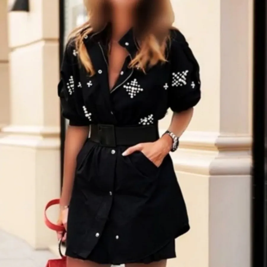 ترنچ کت مرواریدی کاپشن مش