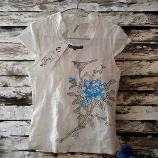 بلوز نخی گلدوزی