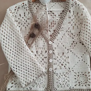 سویشرت قلاب بافی مدل دار