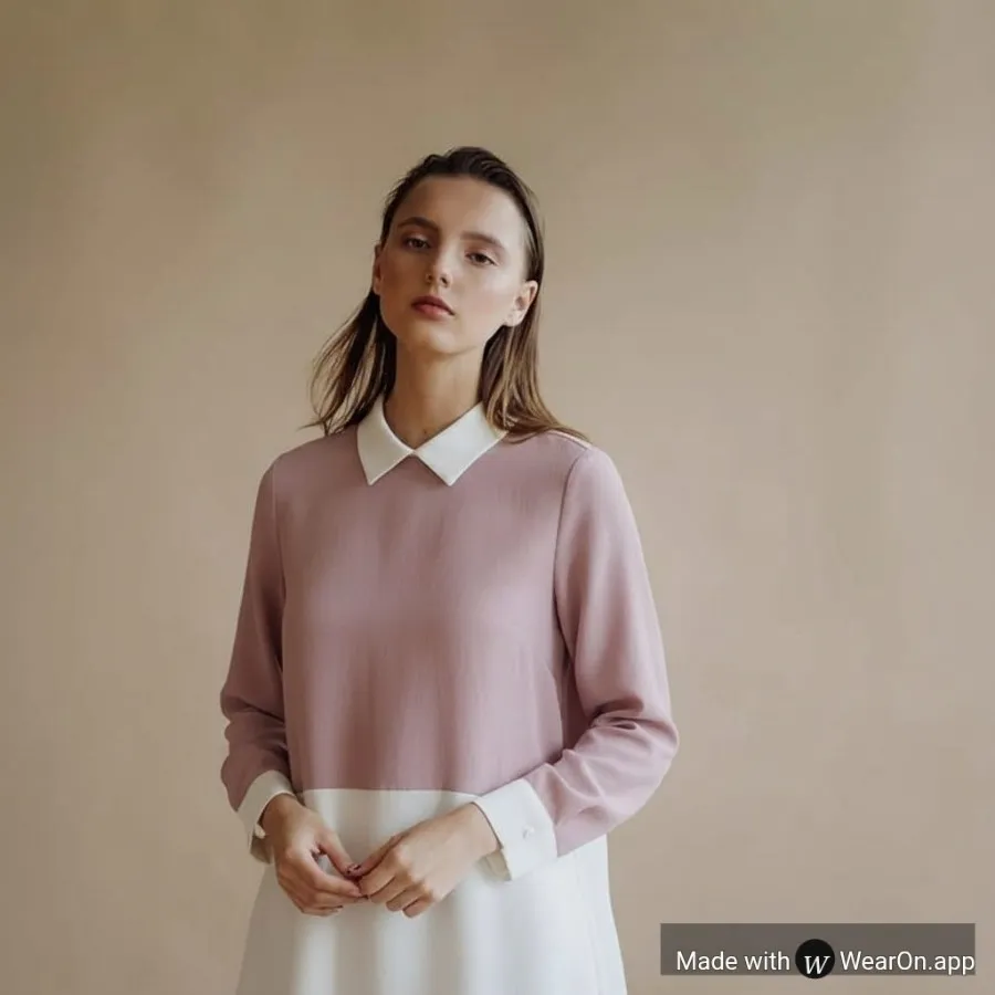 شومیز دو رنگ