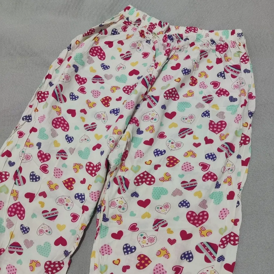 شلوار نخی نیم بگ