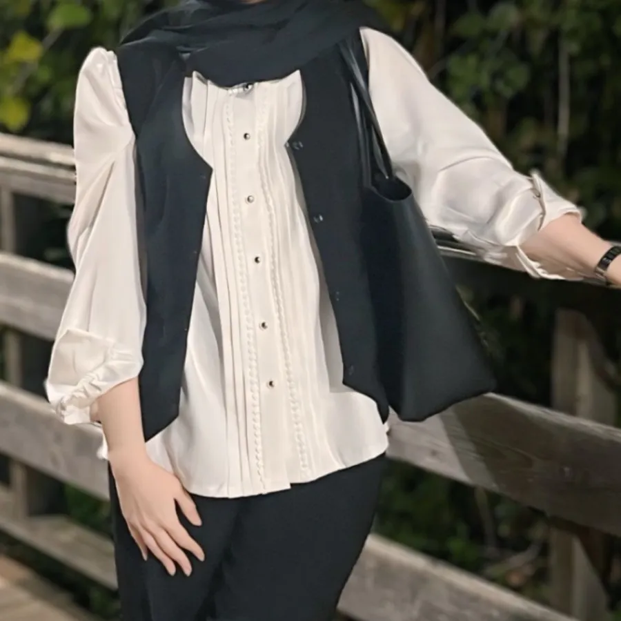 شومیز دخترانه سفید