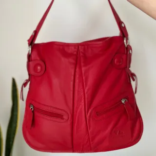 کیف چرم مشهد قرمز