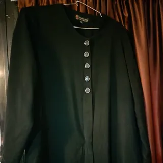 مانتو زنانه مشکی کرپ