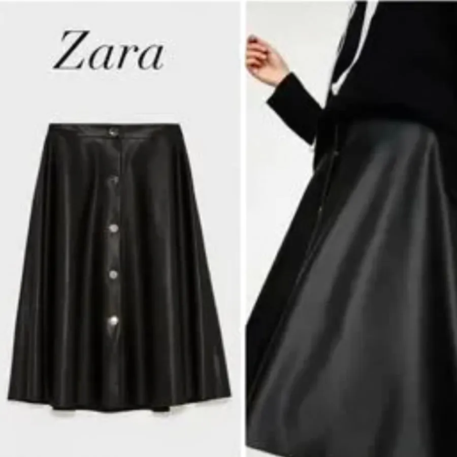 دامن چرم زارا