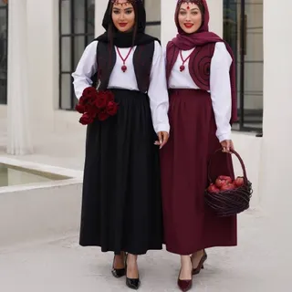 شومیز دامن جلیقه